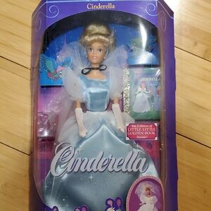 1991 New On Box Matel Cinderella Doll with Book